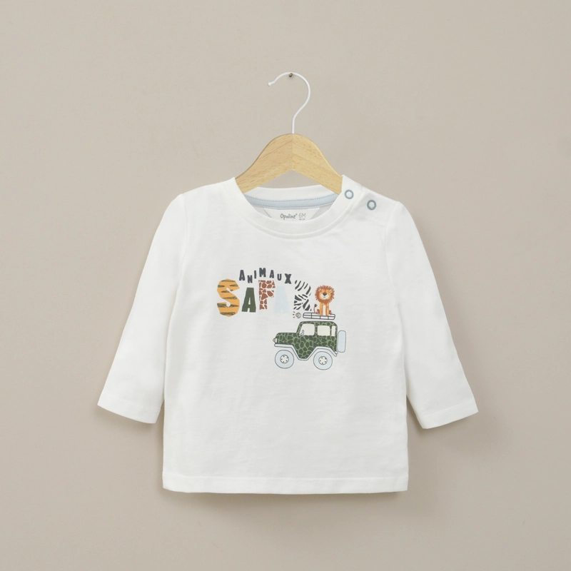 POLERA ESTAMPADA BLANCA INFANT NIÑO - 1