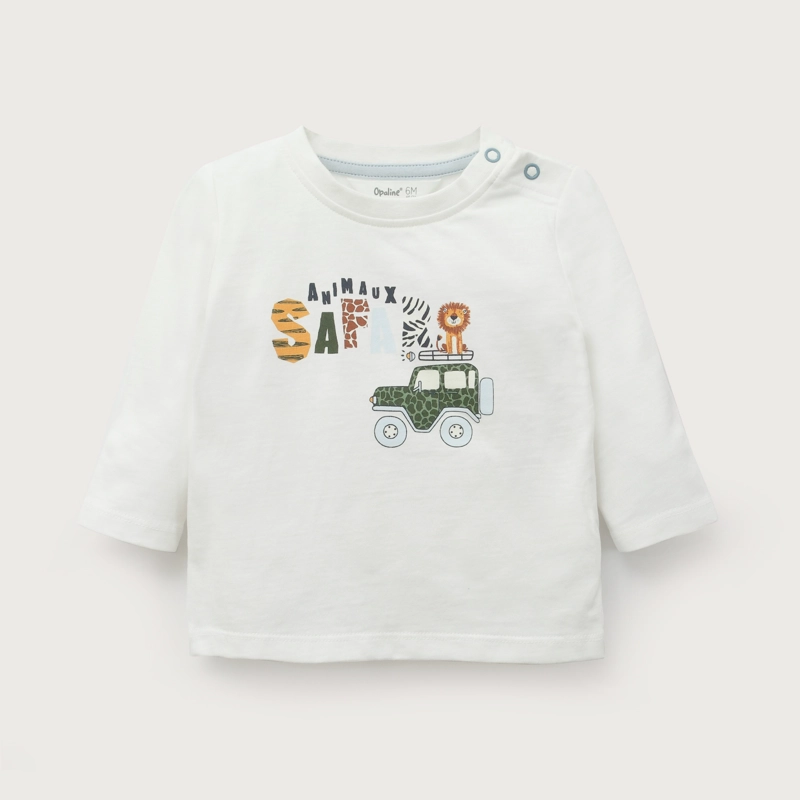 POLERA ESTAMPADA BLANCA INFANT NIÑO - 2