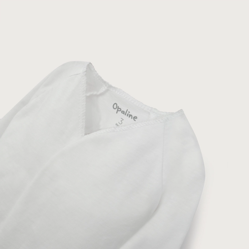 CAMISETA GUANTE BLANCO AJUAR  BEBE  UNISEX - 4
