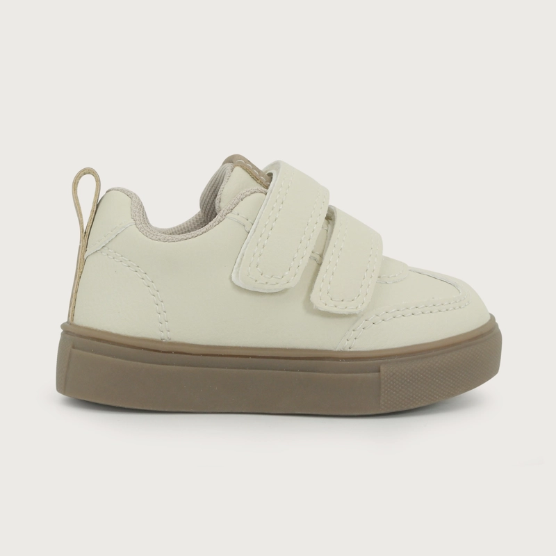 ZAPATILLA NIÑO VELCRO BEIGE - 2