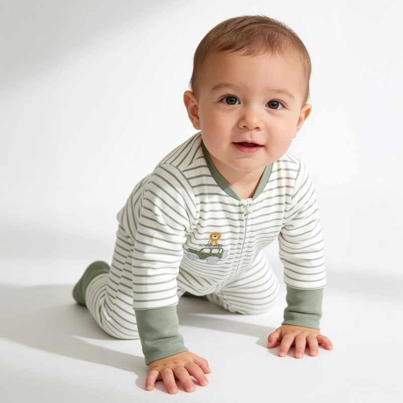 PIJAMA RAYADO VERDE INFANT NIÑO - 2