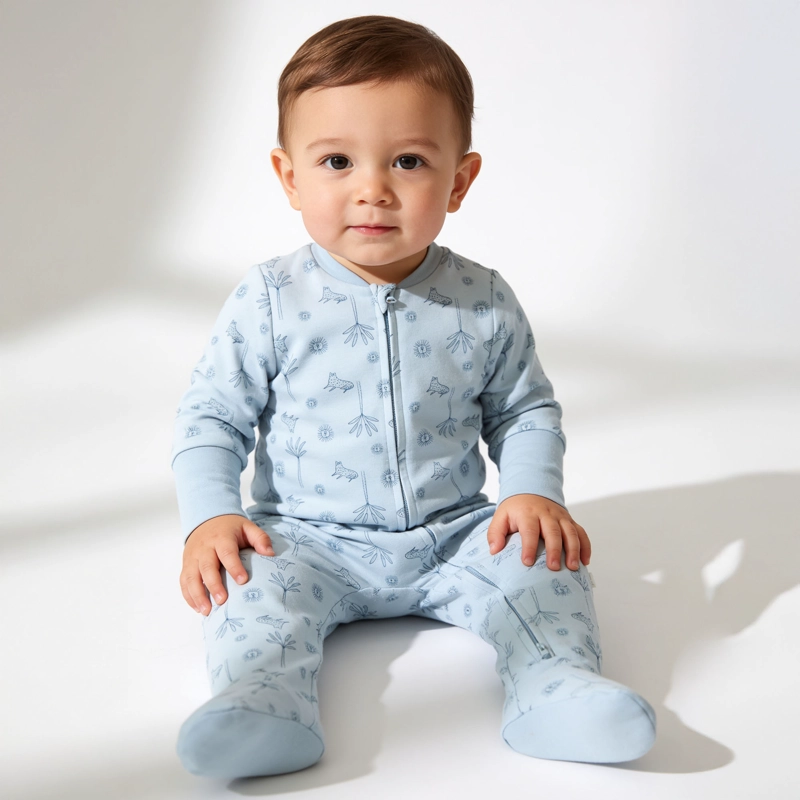 PIJAMA CELESTE DISEÑO ANIMALES INFANT NIÑO - 2