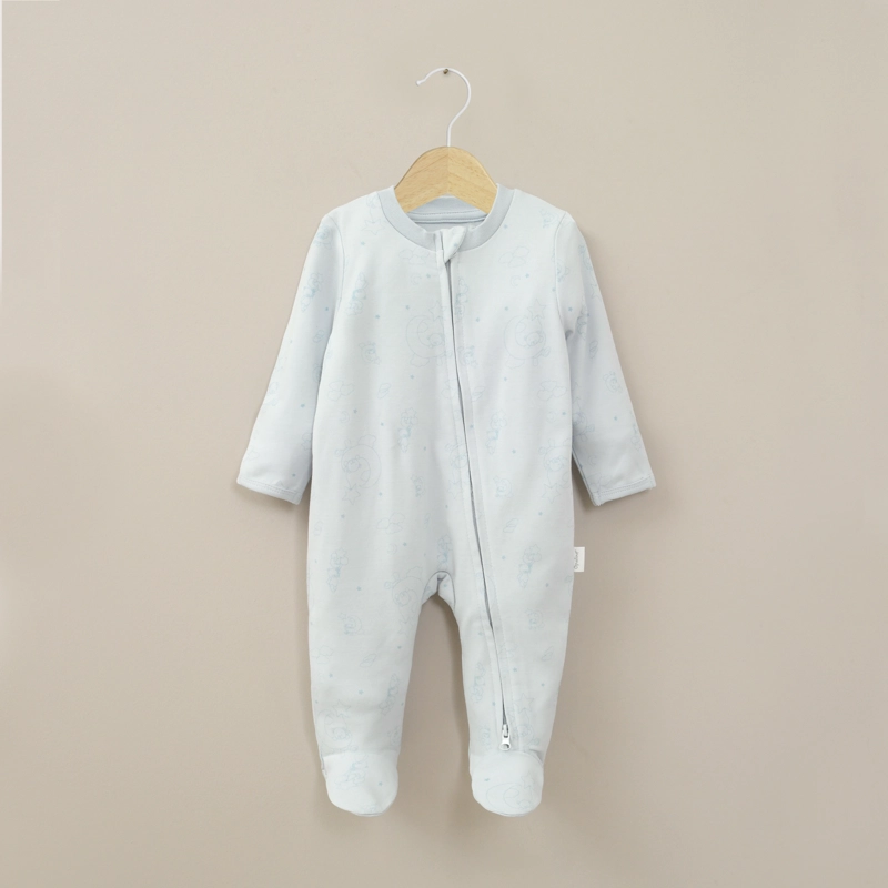PIJAMA DISEÑO CELESTE BEBE  NIÑO - 1