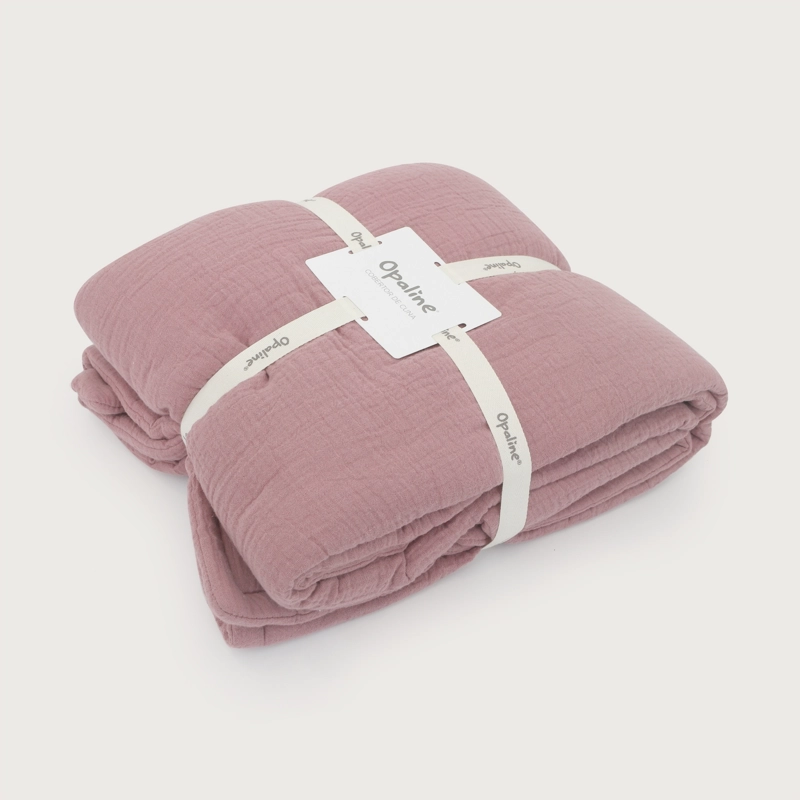 COBERTOR DE CUNA ROSADO BEBE  NIÑA - 1