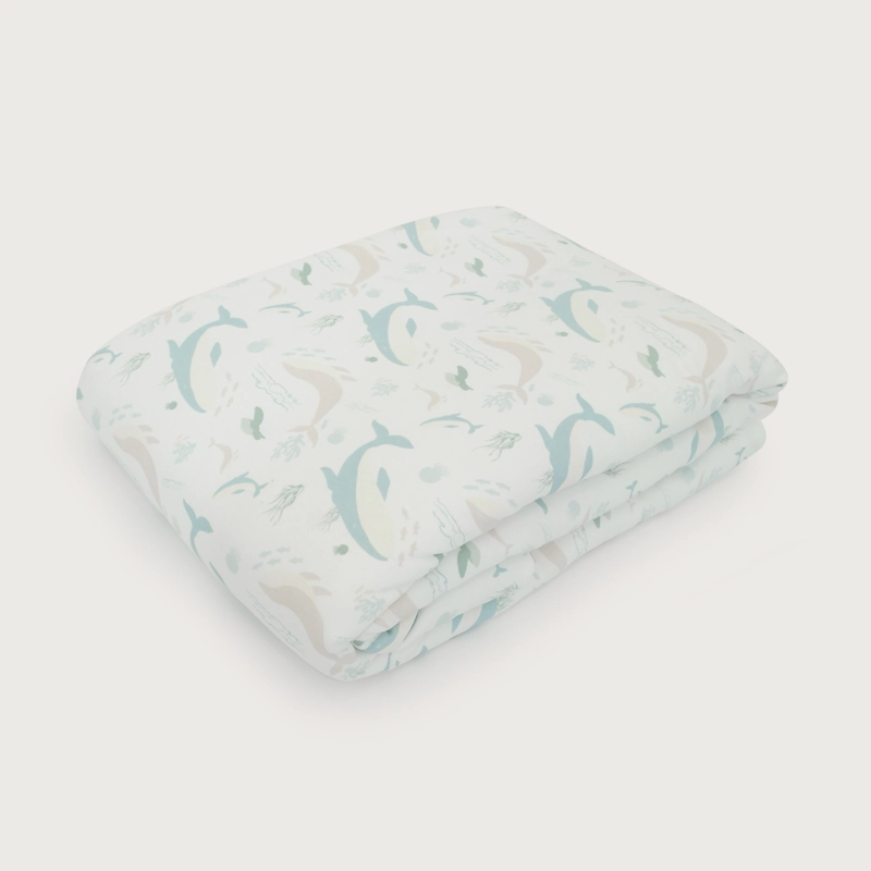 COBERTOR DE CUNA ESTAMPADO BLANCO BEBE  NIÑO - 2