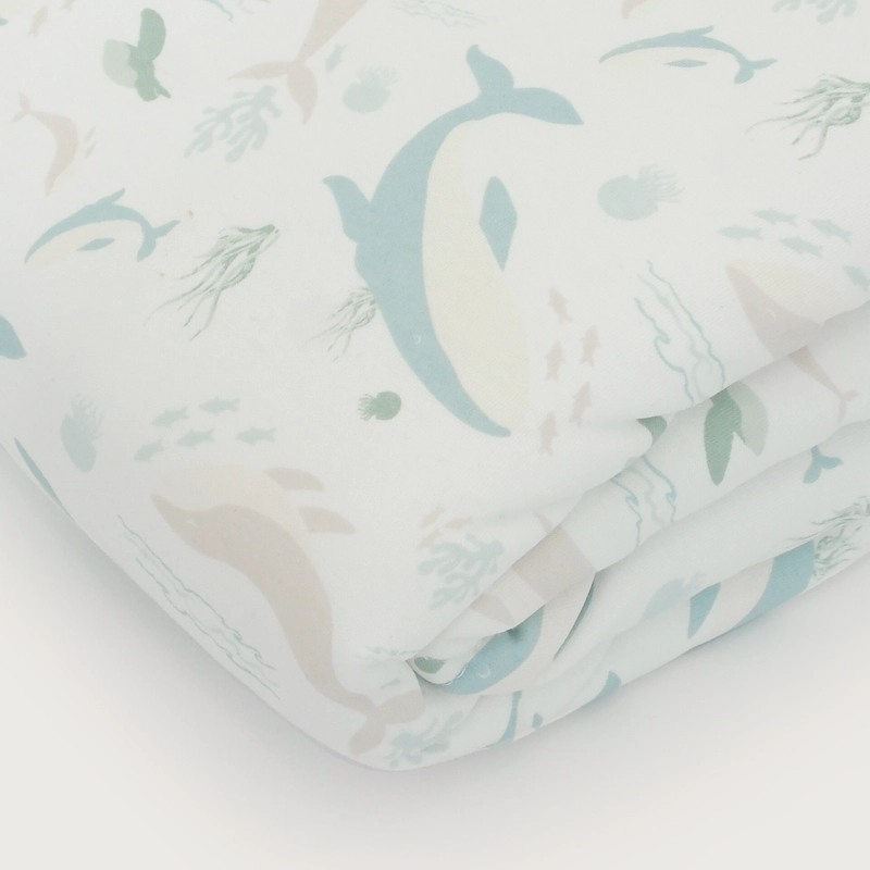 COBERTOR DE CUNA ESTAMPADO BLANCO BEBE  NIÑO - 3