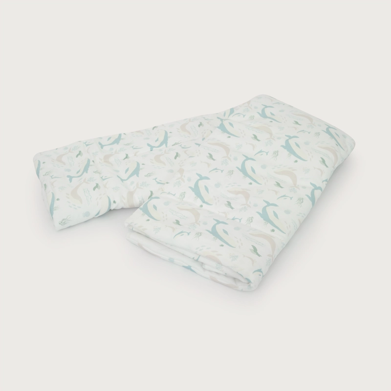 COBERTOR DE CUNA ESTAMPADO BLANCO BEBE  NIÑO - 4