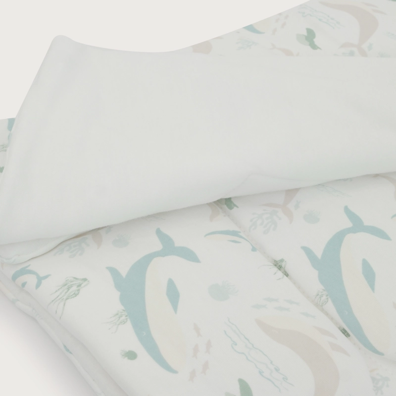 COBERTOR DE CUNA ESTAMPADO BLANCO BEBE  NIÑO - 5