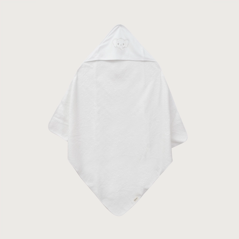 CAPA DE BAÑO CON BORDADO BLANCO BEBE  NIÑO - 3