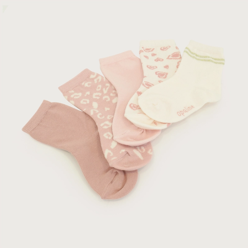 PACK 5 CALCETIN ROSADO/BEIGE INFANT NIÑA - 3