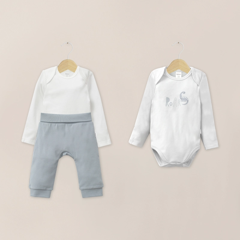 CONJUNTO BODIES + PANTALON CELESTE CELESTE BEBE NIÑO - 1