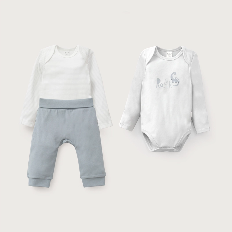 CONJUNTO BODIES + PANTALON CELESTE CELESTE BEBE NIÑO - 2