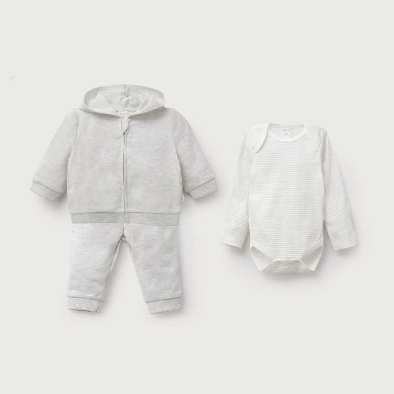CONJUNTO BEIGE BEBE UNISEX - 2
