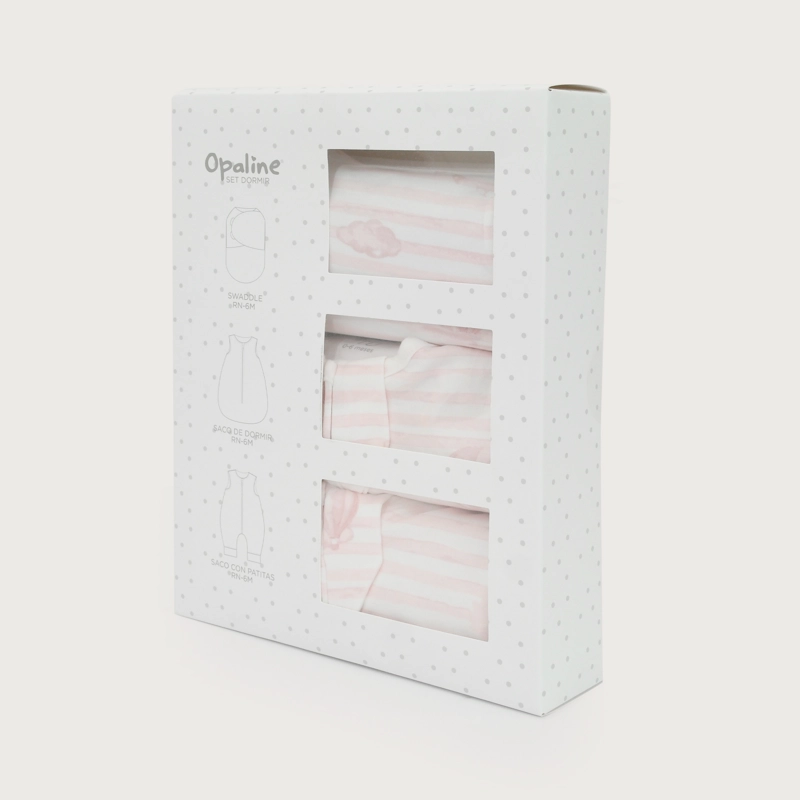 SET 3 SACOS DE DORMIR ROSADO BEBE  NIÑA TOG 1.0 - 5