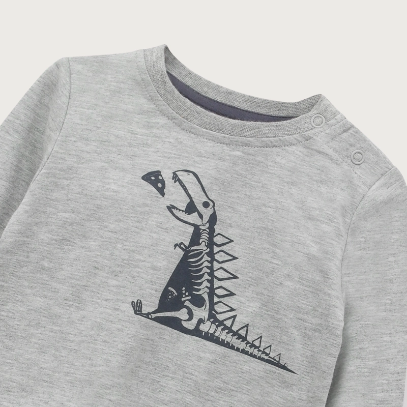 POLERA GRIS MELANGE INFANT NIÑO - 4