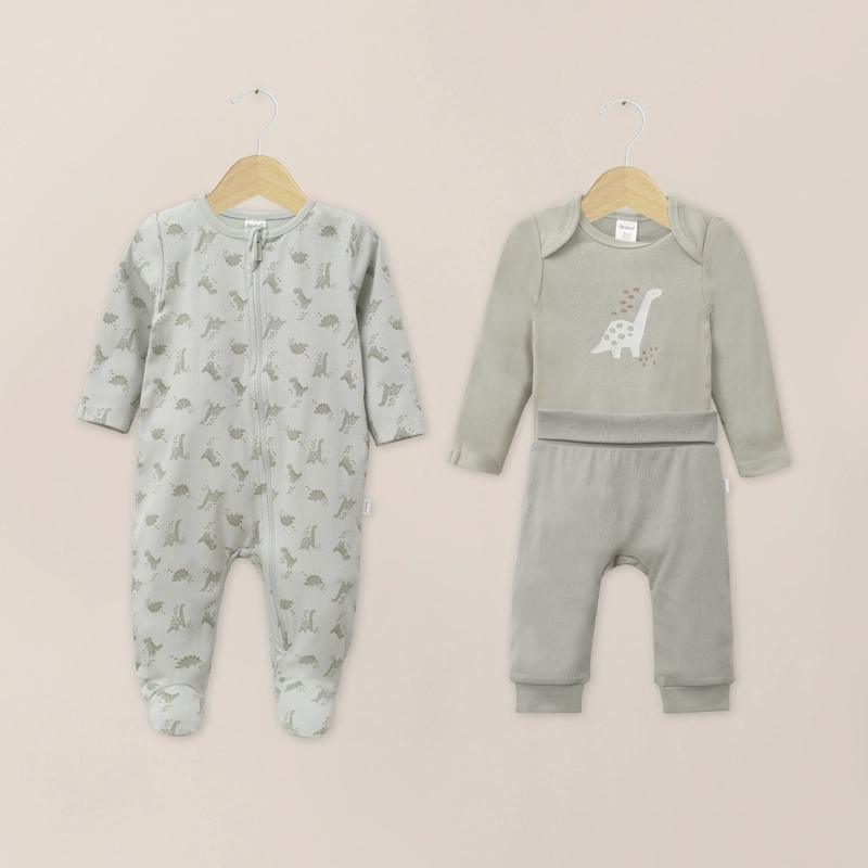 CONJUNTO 3 PIEZAS VERDE BEBE NIÑO - 1