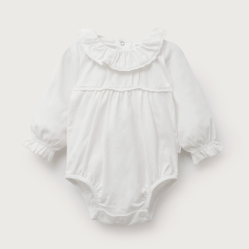 BOMBACHO MANGA LARGA BLANCO BEBE NIÑA - 2