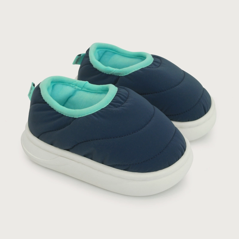 PANTUFLA PUFFER AZUL NIÑO - 1