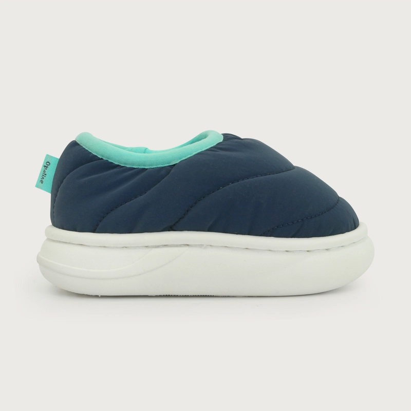 PANTUFLA PUFFER AZUL NIÑO - 2