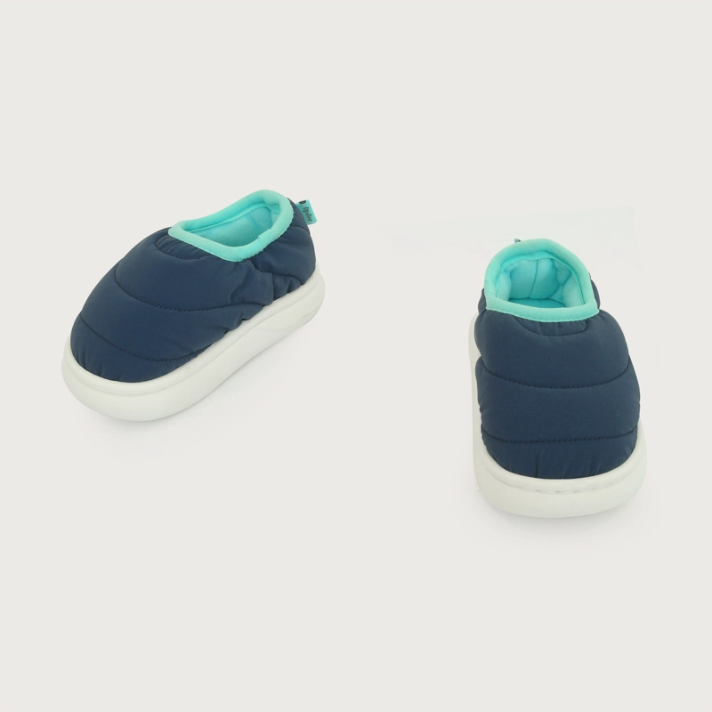 PANTUFLA PUFFER AZUL NIÑO - 4
