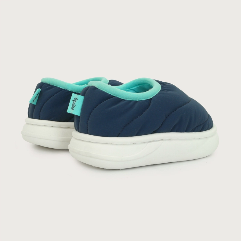 PANTUFLA PUFFER AZUL NIÑO - 5