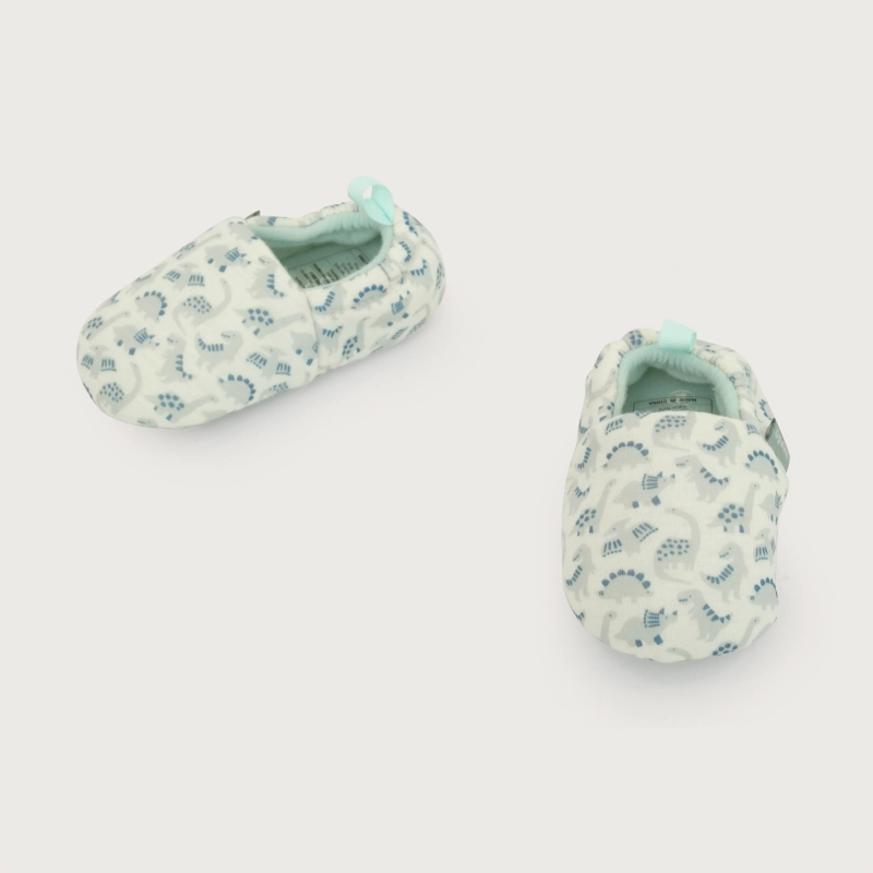 PANTUFLA DINOSAURIOS VERDE NIÑO - 4