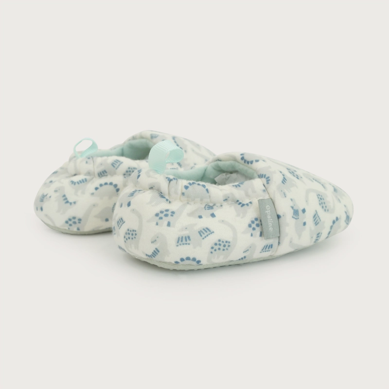 PANTUFLA DINOSAURIOS VERDE NIÑO - 5