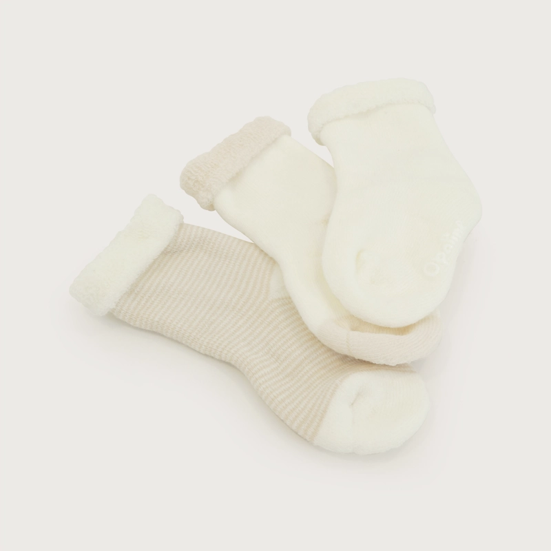 PACK 3 CALCETIN BEIGE BEBE  UNISEX - 3