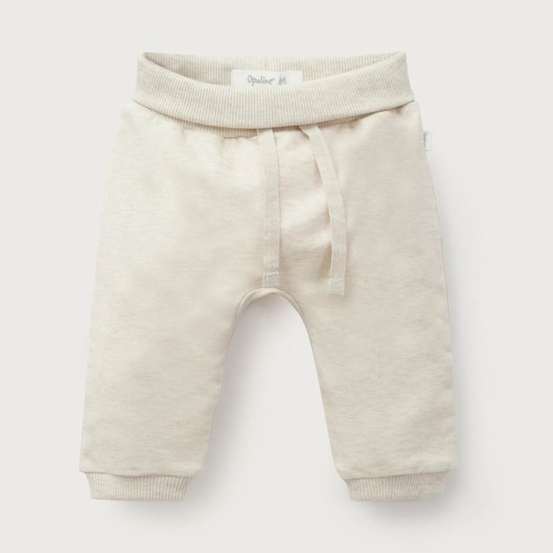 PANTALON BUZO BEIGE BEBE UNISEX - 2