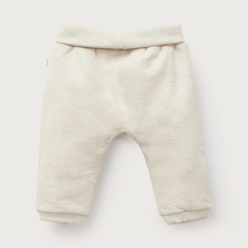PANTALON BUZO BEIGE BEBE UNISEX - 3