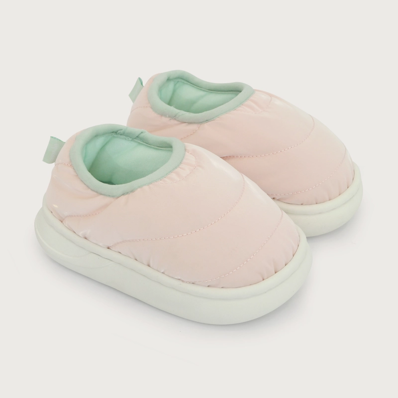 PANTUFLA PUFFER ROSADO CLARO NIÑA - 1