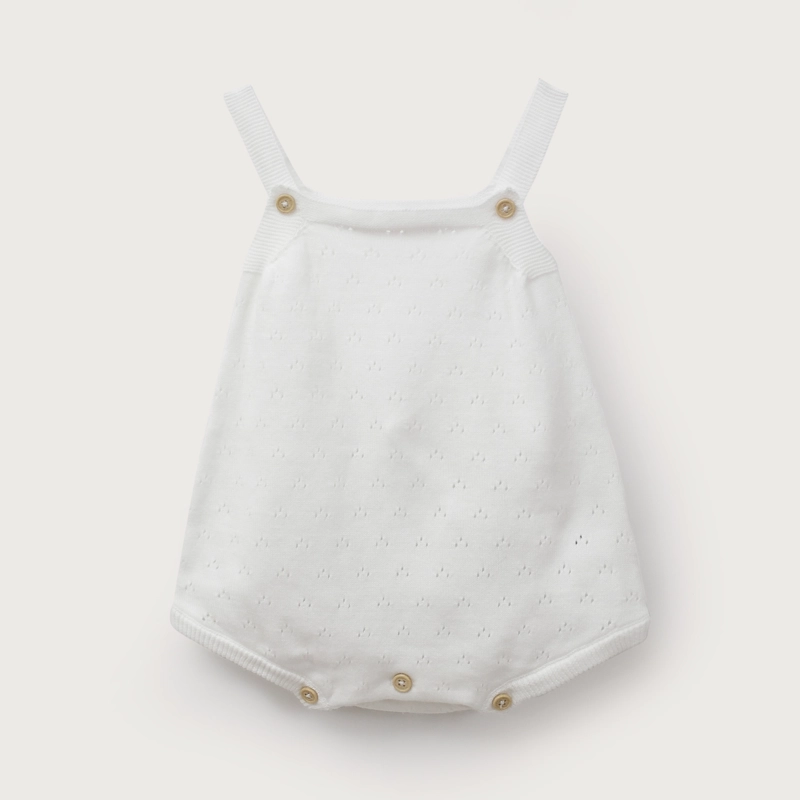 BOMBACHO TEJIDO BLANCO BEBE NIÑA - 2