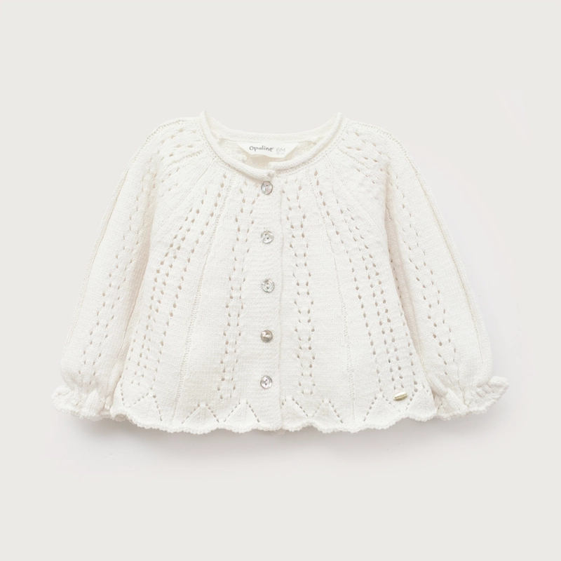 CHALECO CALADO BLANCO INFANT NIÑA - 2