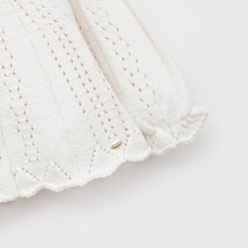 CHALECO CALADO BLANCO INFANT NIÑA - 4