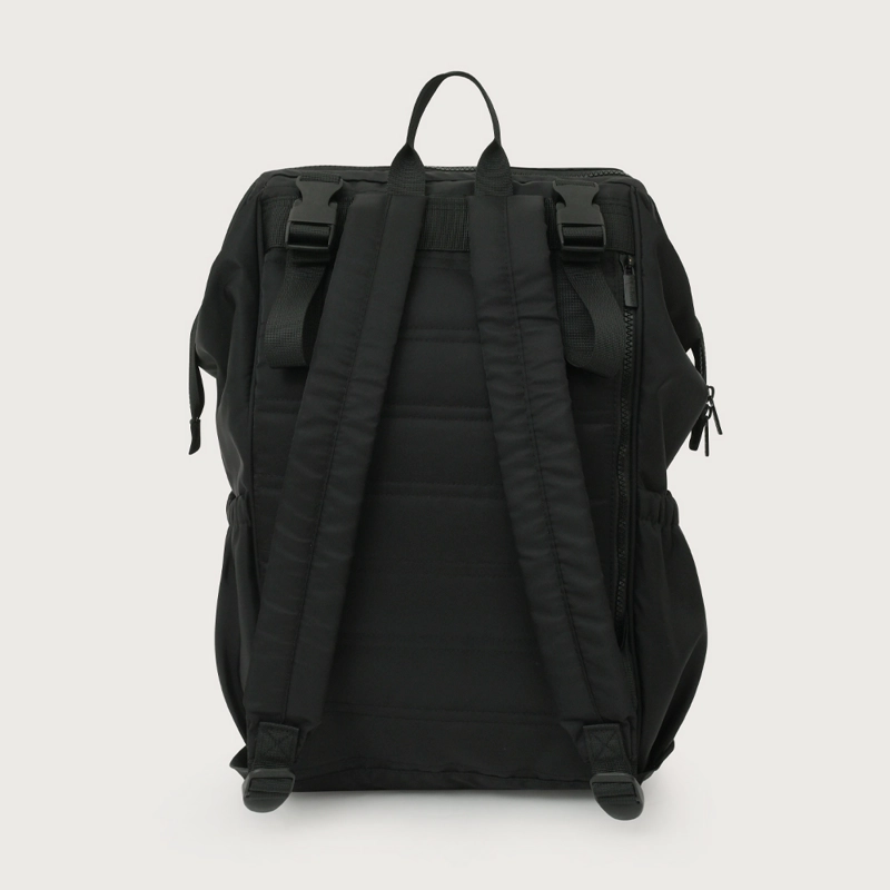 MOCHILA MATERNAL NEGRA CON MUDADOR BEBE  UNISEX - 3