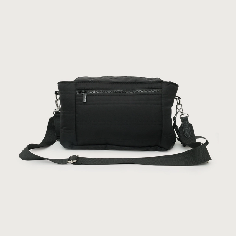 LONCHERA ACOLCHADA MATERNAL NEGRA BEBE  UNISEX - 3