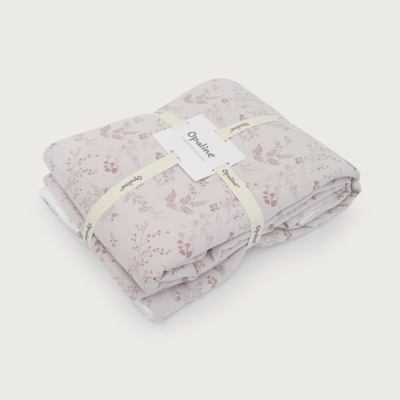 COBERTOR DE CUNA ESTAMPADO ROSADO BEBE  NIÑA - 1