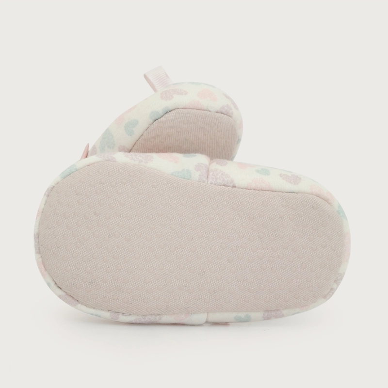 PANTUFLA CORAZONES ROSADO CLARO NIÑA - 3