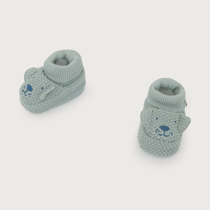 ZAPATO TEJIDO GRIS BEBE NIÑO PERRO - 4