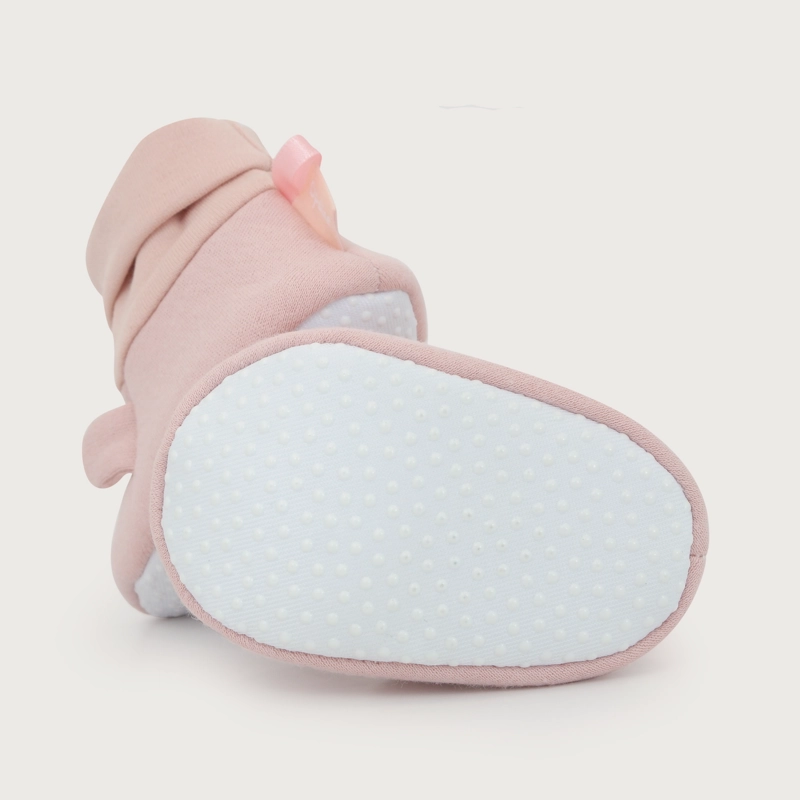 PANTUFLA ROSADA BEBE NIÑA OREJAS - 3