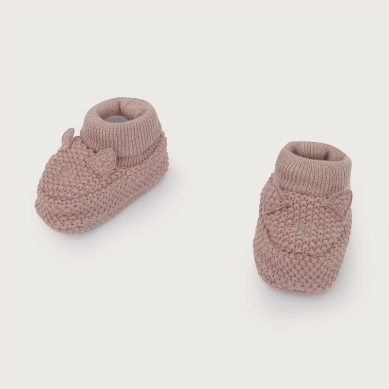 ZAPATO TEJIDO ROSADO BEBE NIÑA ZORRITO - 4