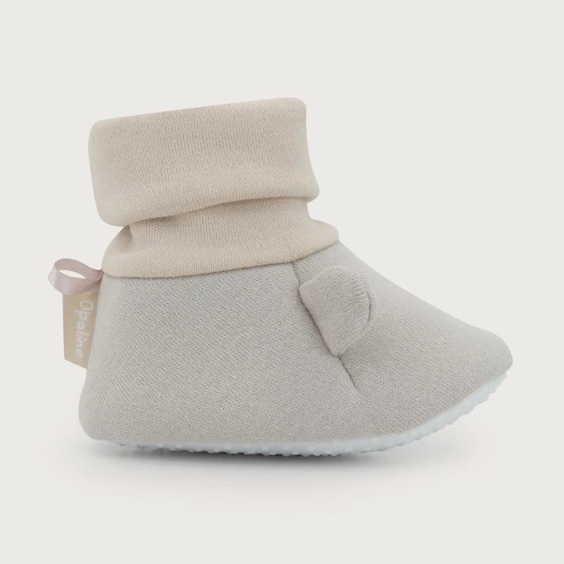 PANTUFLA BEIGE BEBE UNISEX OREJAS - 2