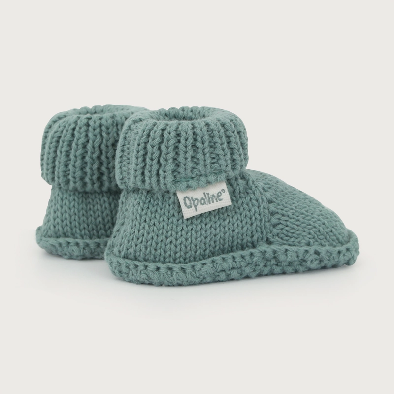 ZAPATO TEJIDO VERDE BEBE NIÑO DINOSAURIO - 5