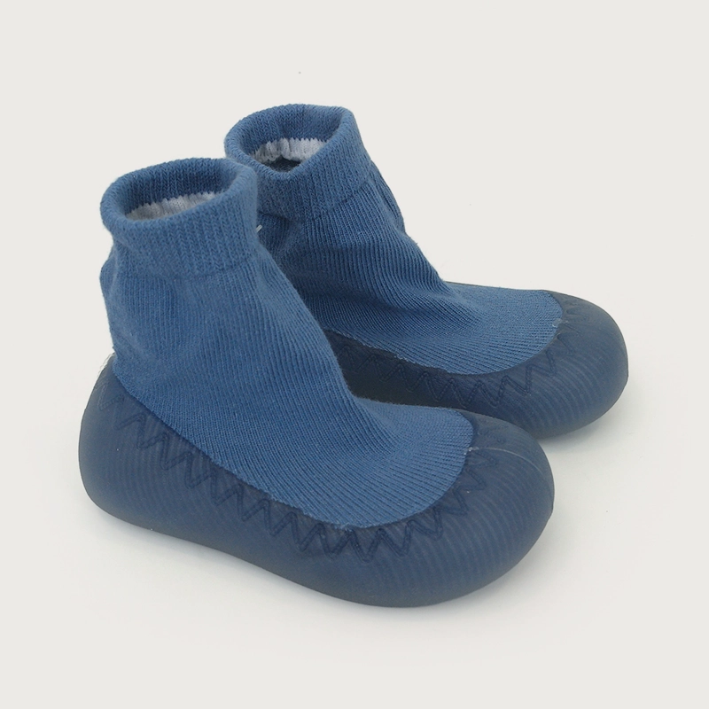 PANTUFLA ANTIDESLIZANTE AZUL NIÑO - 1