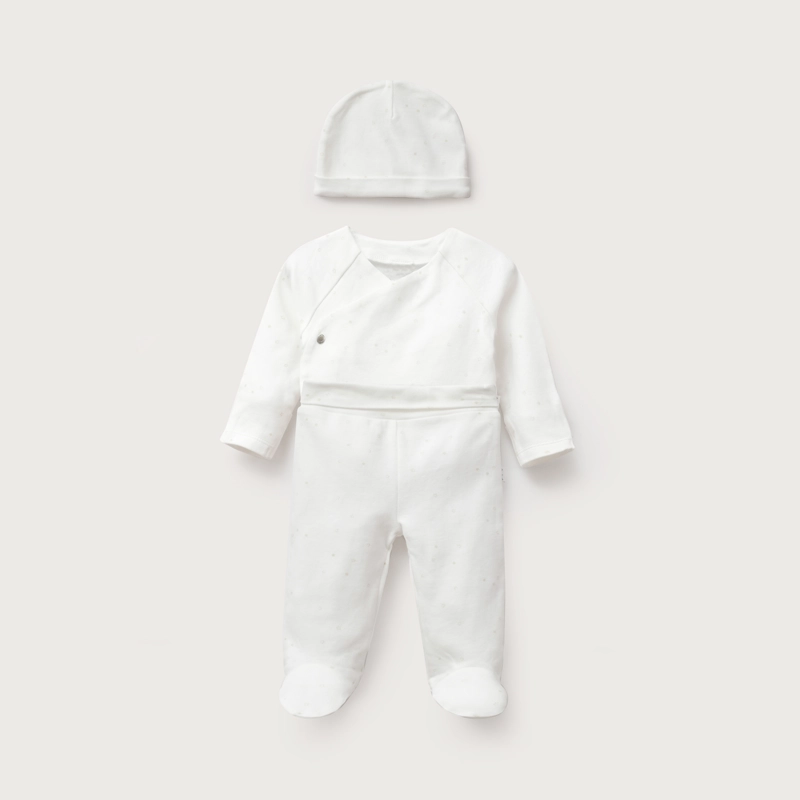 CONJUNTO CLINICA 3 PIEZAS BLANCO BEBE UNISEX - 2