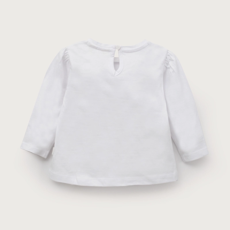 POLERA BASICA MANGA LARGA BLANCA INFANT NIÑA - 3