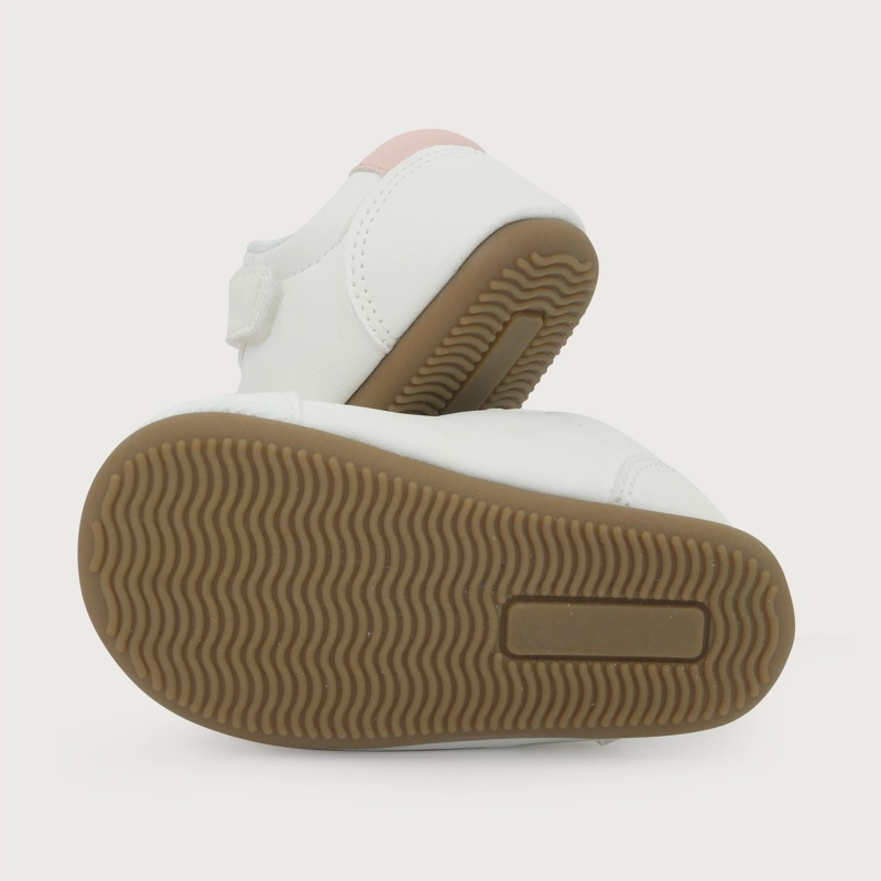 ZAPATILLA SUELA FLEXIBLE VELCRO CON CORDON BLANCO NIÑA - 3