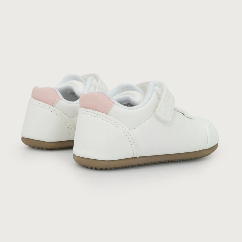 ZAPATILLA SUELA FLEXIBLE VELCRO CON CORDON BLANCO NIÑA - 5
