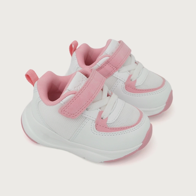 ZAPATILLA PRIMEROS PASOS SPORT BLANCO CON ROSADO NIÑA - 1