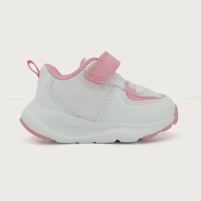 ZAPATILLA PRIMEROS PASOS SPORT BLANCO CON ROSADO NIÑA - 2